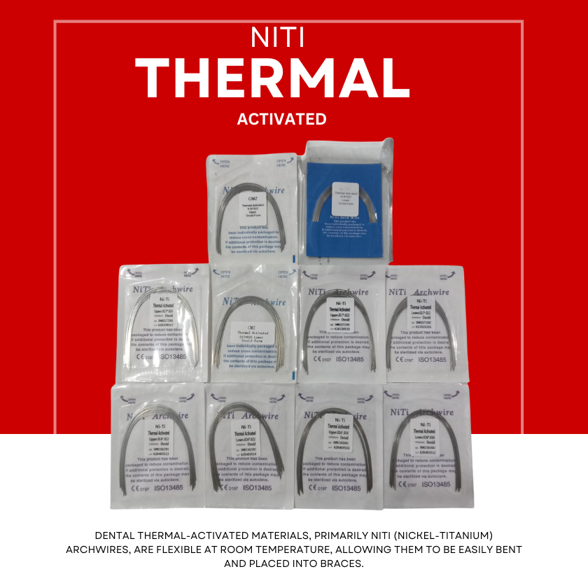 NITI Thermal Activated 10pcs. NITI Thermal Activated 10pcs.
